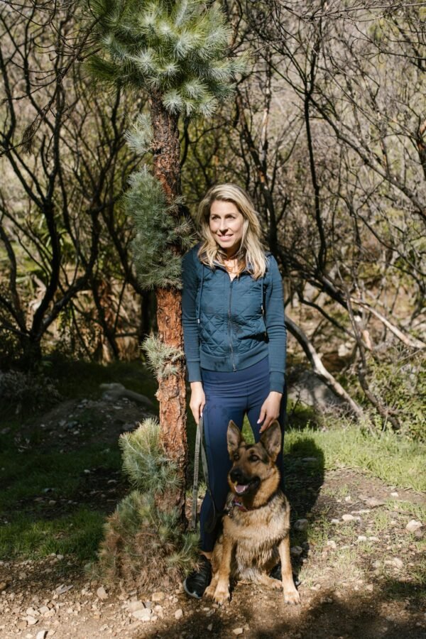 Woman with Her Pet Dog